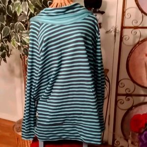 Lane Bryant Striped Pull Over Top